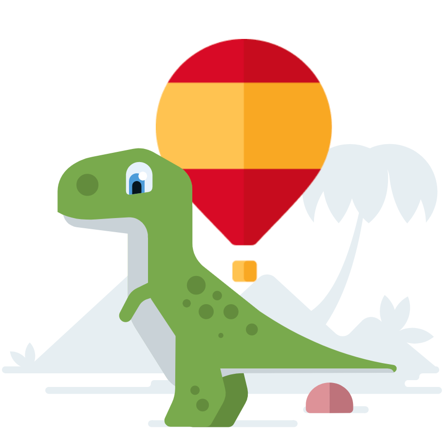 Dinolingo Spanish balloon