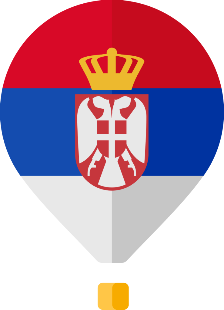 The Flag of Serbia